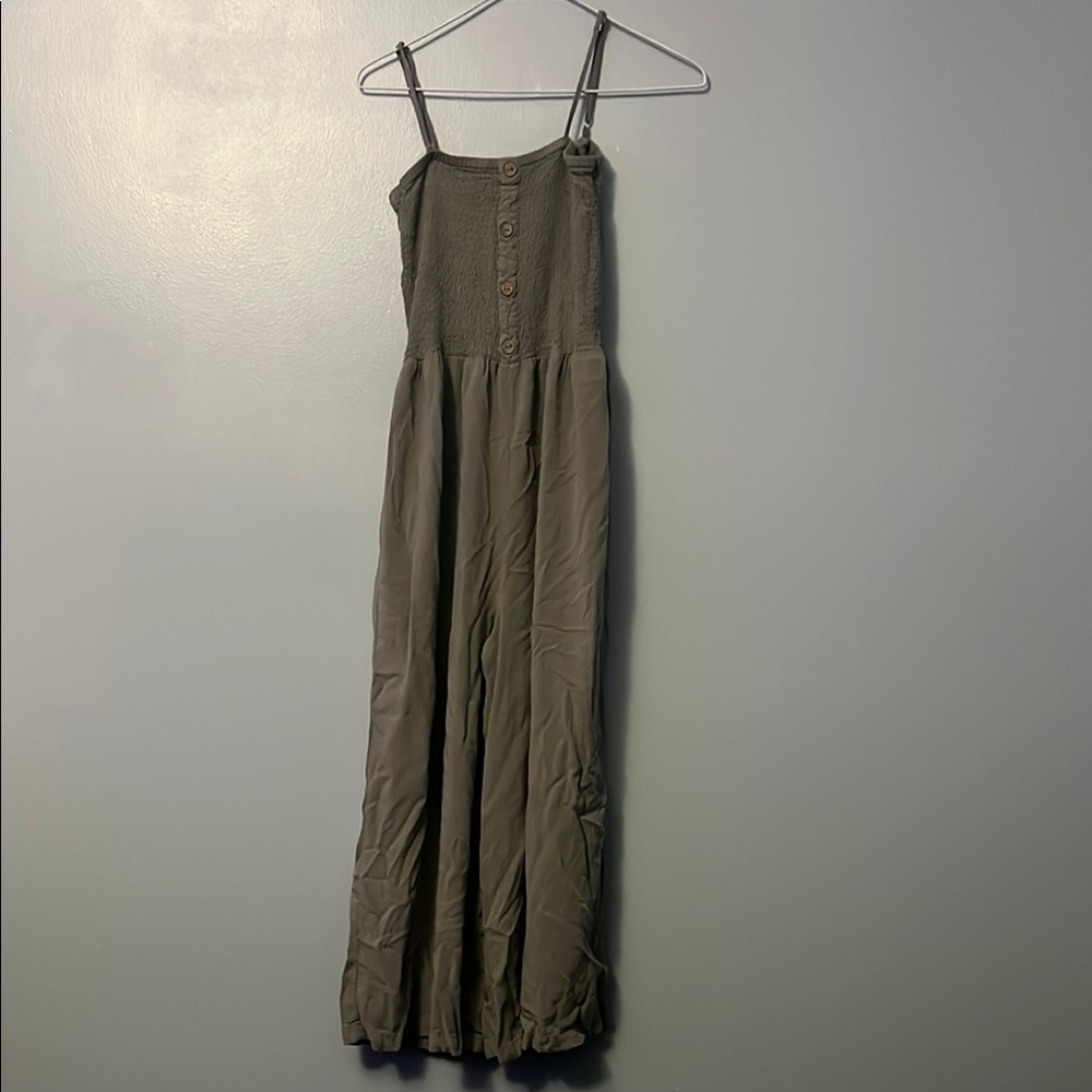 Elegant Olive Green Maxi Dress